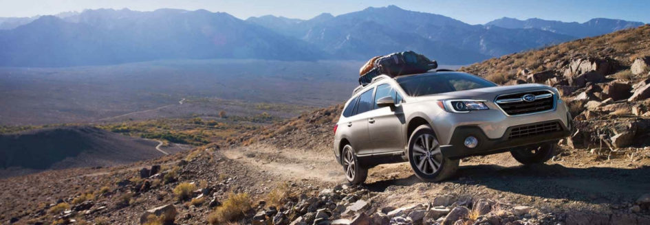 2019 Subaru Outback climbing mountain trail